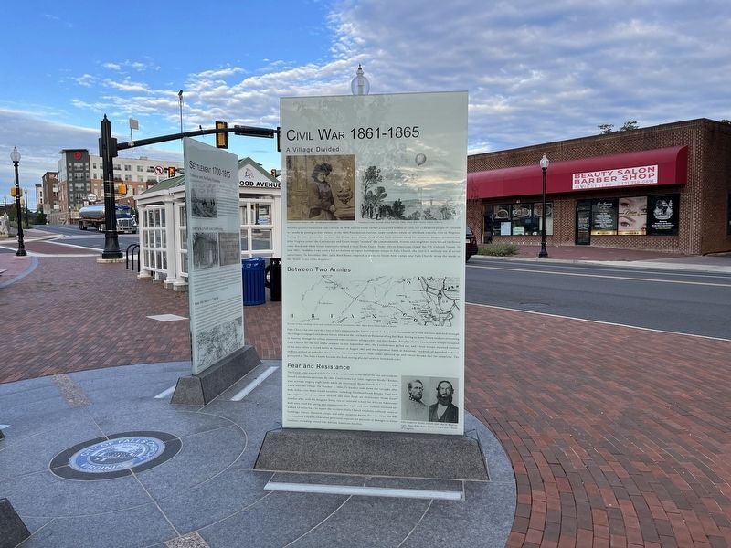 Civil War 1861 - 1865 side of the marker image. Click for full size.