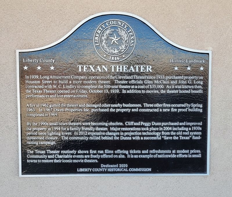 Texan Theater Marker image. Click for full size.