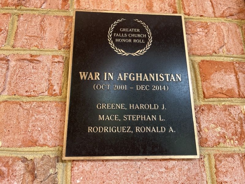 War in Afghanistan Memorial image. Click for full size.