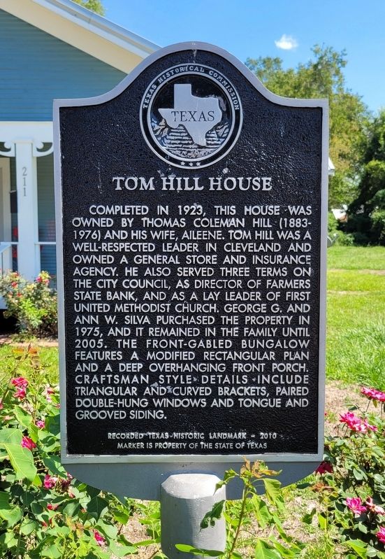 Tom Hill House Marker. Click for full size. Tom Hill House Marker image. Click for full size.