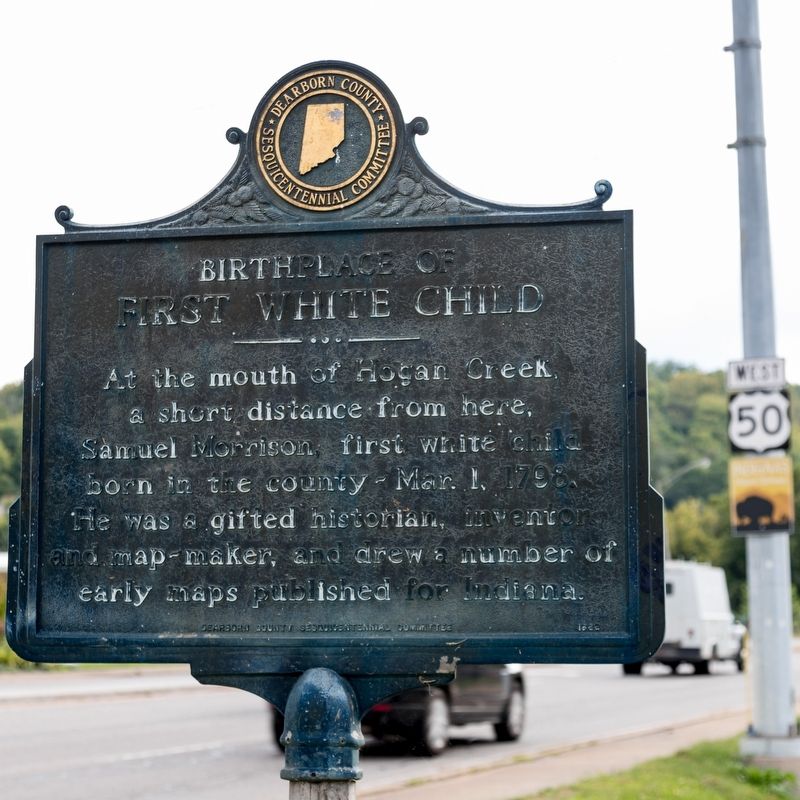 Birthplace of First White Child Marker image. Click for full size.