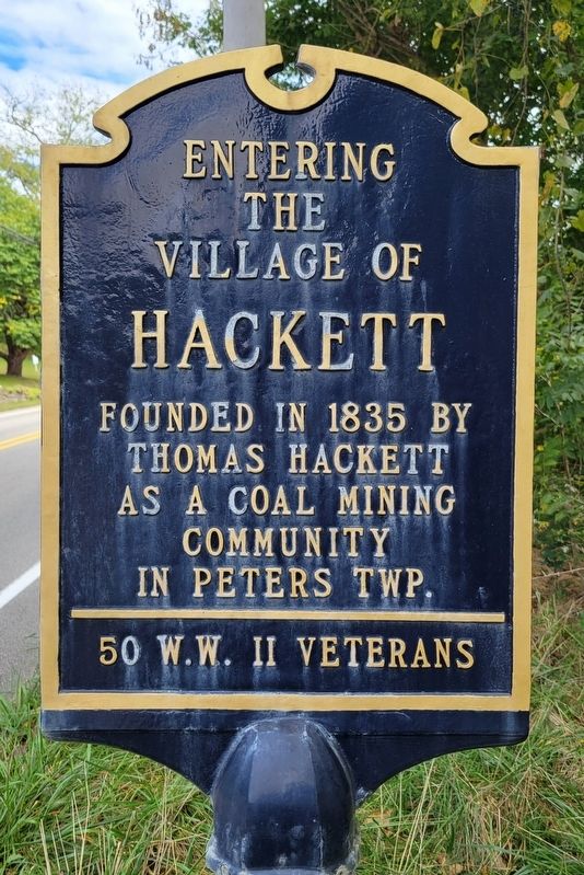 Hackett Marker. Click for full size. Hackett Marker image. Click for full size.