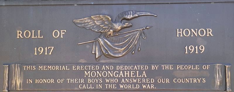 World War Roll of Honor Detail image. Click for full size.