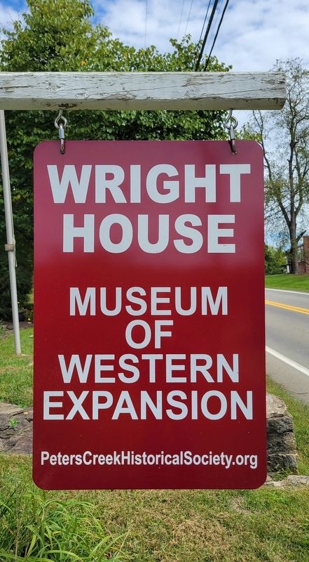 Enoch Wright House's Museum Sign image. Click for full size.