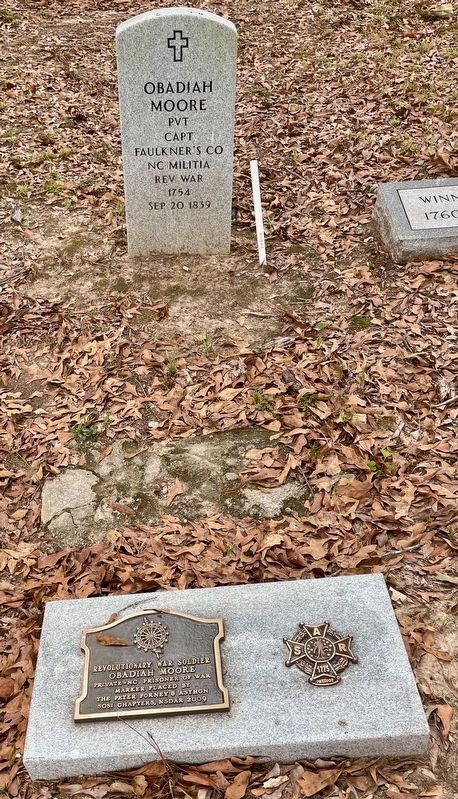 Obadiah Moore gravestones image. Click for full size.