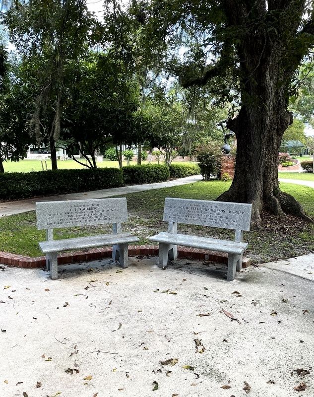 Army SGT. Hubert L. Raulerson Ranger Marker (right marker). Click for full size. Army SGT. Hubert L. Raulerson Ranger Marker (right marker) image. Click for full size.