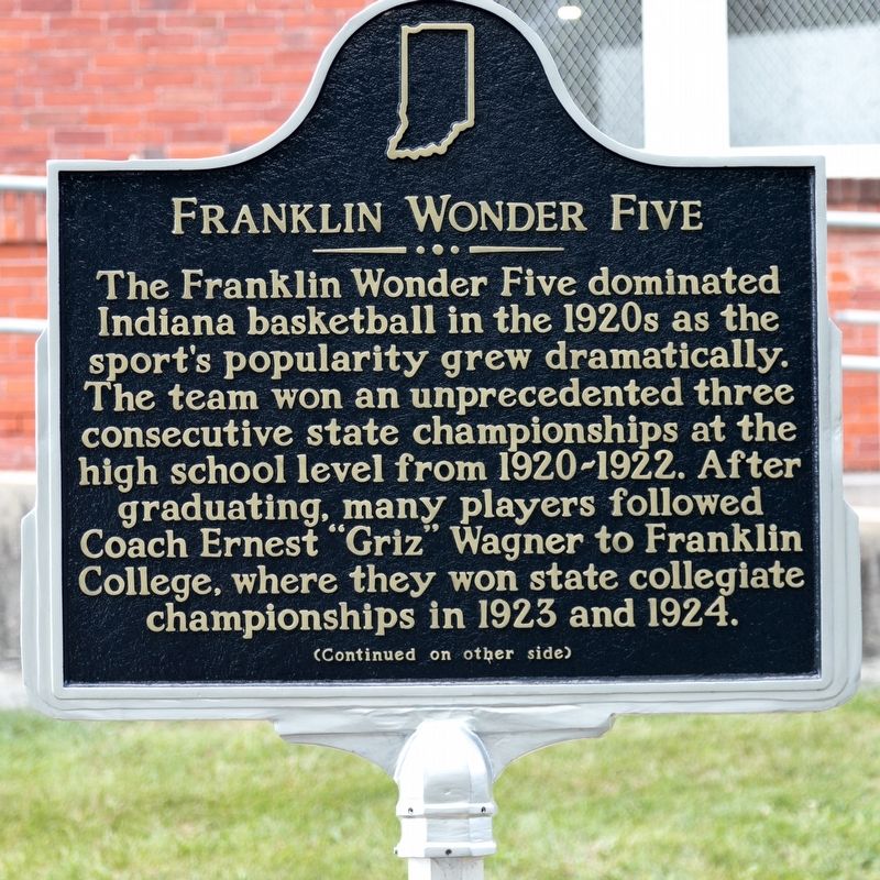 Franklin Wonder Five Marker, side one. Click for full size. Franklin Wonder Five Marker, side one image. Click for full size.