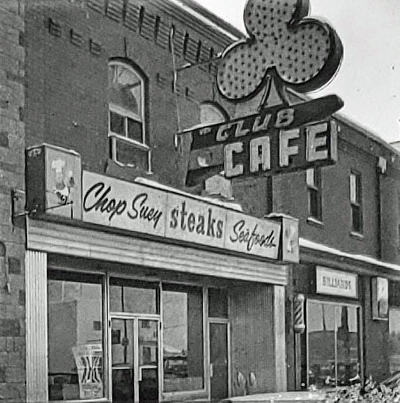 Marker detail: Club Caf�, 1969 image. Click for full size.