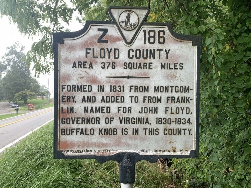Floyd County Side of Marker image. Click for full size.