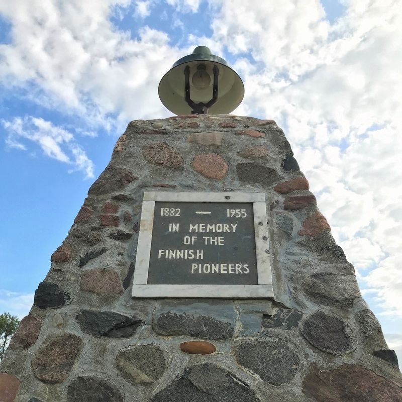 In Memory of the Finnish Pioneers Marker <i>(south side, top)</i> image. Click for full size.