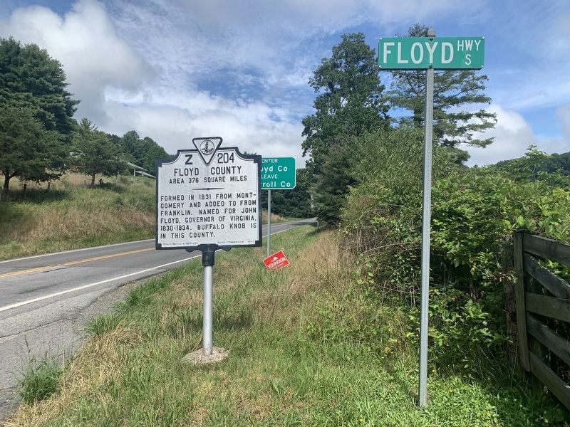 Carroll County / Floyd County Marker. Click for full size. Carroll County / Floyd County Marker image. Click for full size.