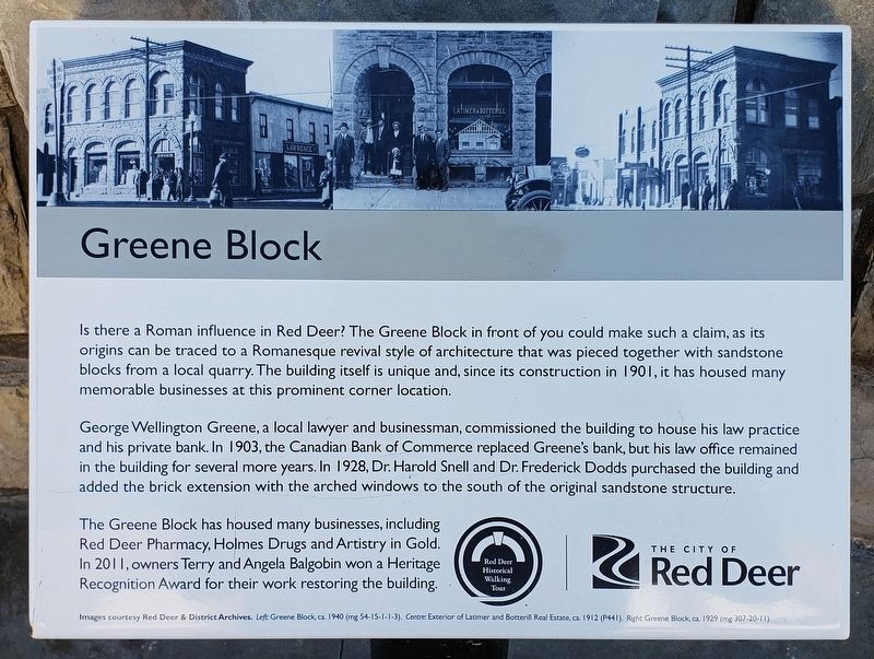 Greene Block Marker image. Click for full size.