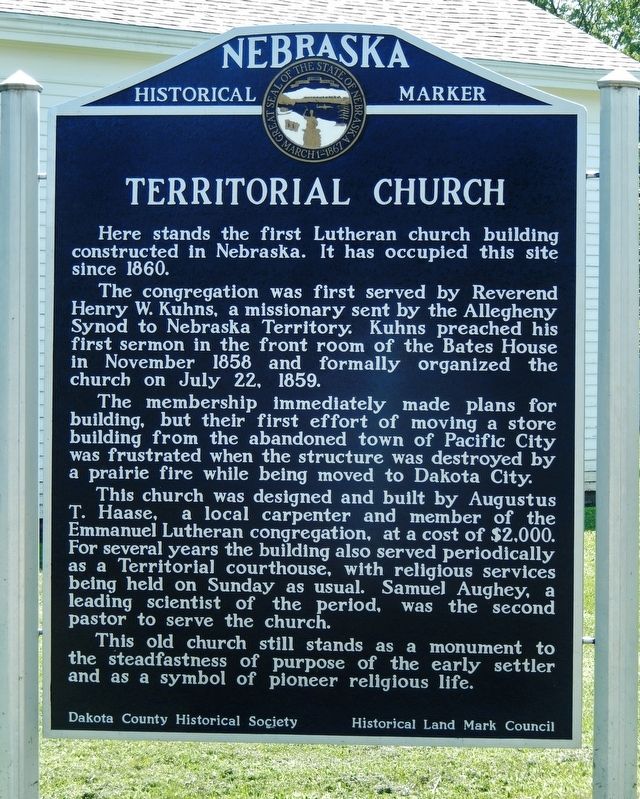 Territorial Church Marker image. Click for full size.