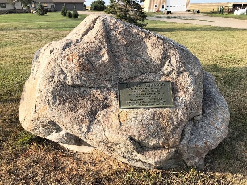Hamlin Garland Marker. Click for full size. Hamlin Garland Marker image. Click for full size.