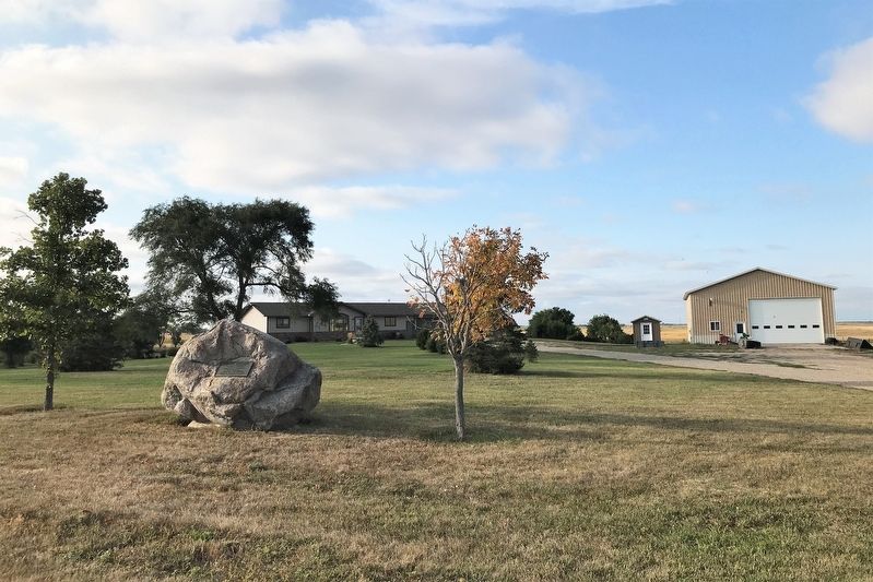 Hamlin Garland Marker, from the south. Click for full size. Hamlin Garland Marker, from the south image. Click for full size.
