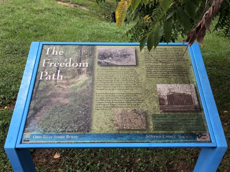 The Freedom Path Marker image. Click for full size.