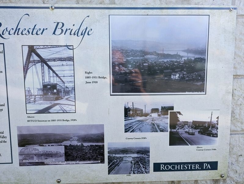 The Bridgewater - Rochester Bridge Marker image. Click for full size.