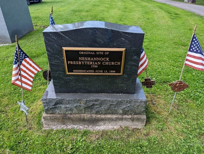 Original Site of Neshannock Presbyterian Church Marker. Click for full size. Original Site of Neshannock Presbyterian Church Marker image. Click for full size.