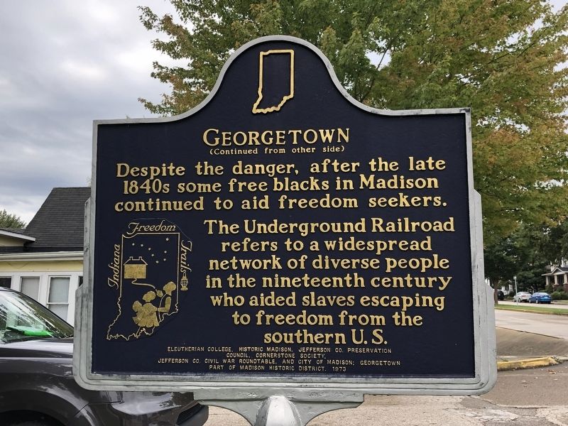 Georgetown Marker (side B) image. Click for full size.