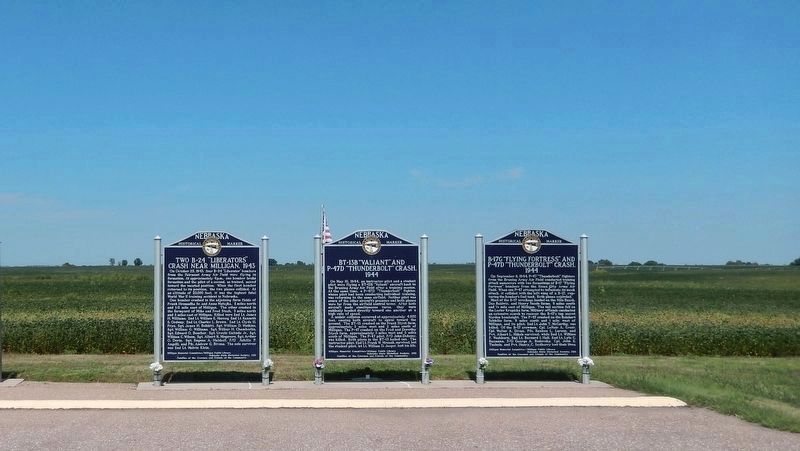 Milligan, Nebraska • WWII Fatal Air Crash Markers image, Touch for more information
