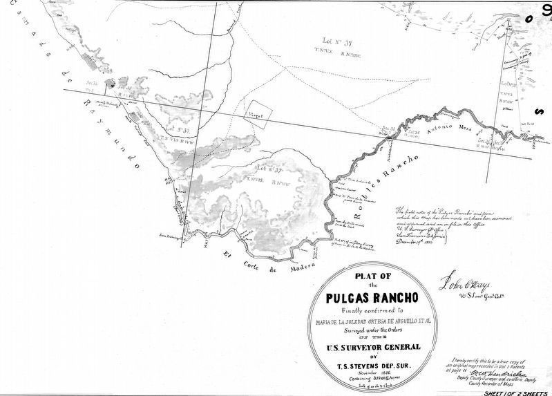 Rancho de las Pulgas Map (South). Click for full size. Rancho de las Pulgas Map (South) image. Click for full size.