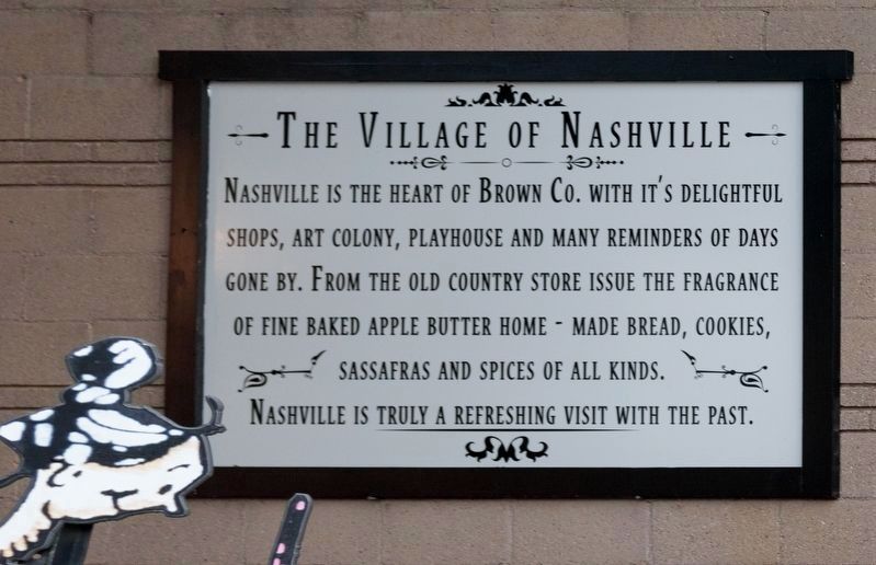 The Village of Nashville Sign image. Click for full size.