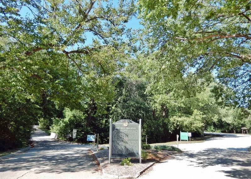 Deep Well Irrigation Marker (<i>inside Streeter Park</i>). Click for full size. Deep Well Irrigation Marker (<i>inside Streeter Park</i>) image. Click for full size.