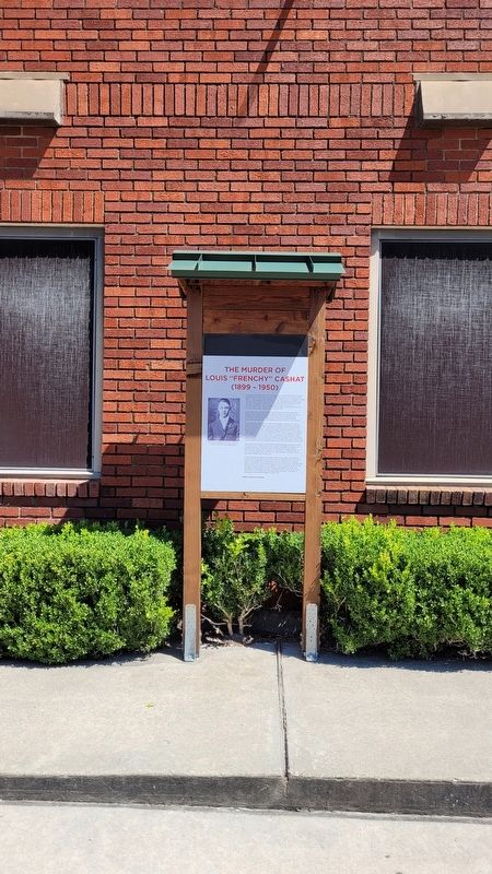 The Murder of Louis "Frenchy" Cashat Marker image. Click for full size.
