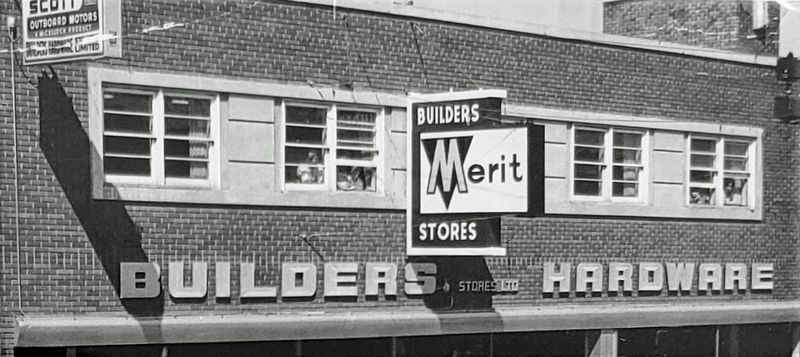 Marker detail: Builders' Hardware, 1963 image. Click for full size.