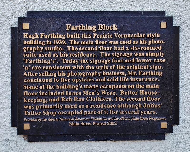 Farthing Block Marker image. Click for full size.
