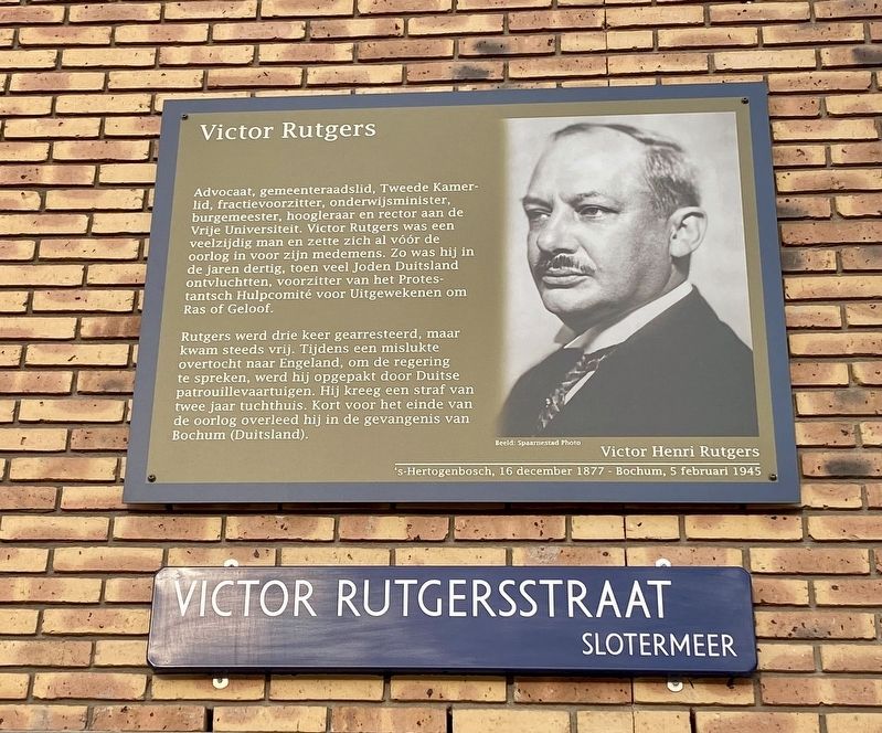 Victor Rutgers Marker image. Click for full size.