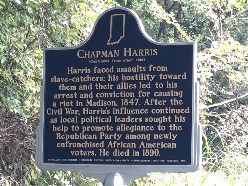 Chapman Harris Marker (side B) image. Click for full size.