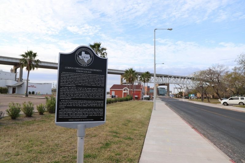 Corpus Christi Longshoremen's Unions Marker image. Click for full size.