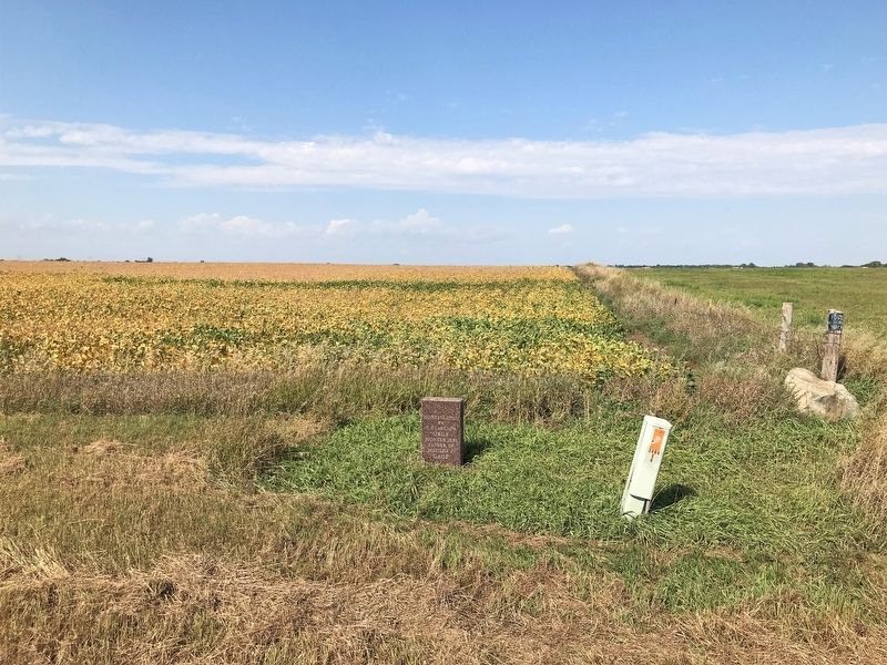 Gage Homestead Marker, from the south. Click for full size. Gage Homestead Marker, from the south image. Click for full size.