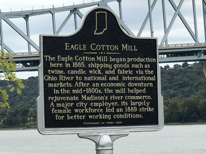 Eagle Cotton Mill Marker (side A) image. Click for full size.