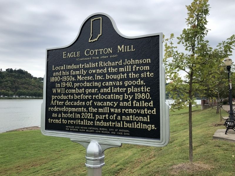 Eagle Cotton Mill Marker (side B) image. Click for full size.