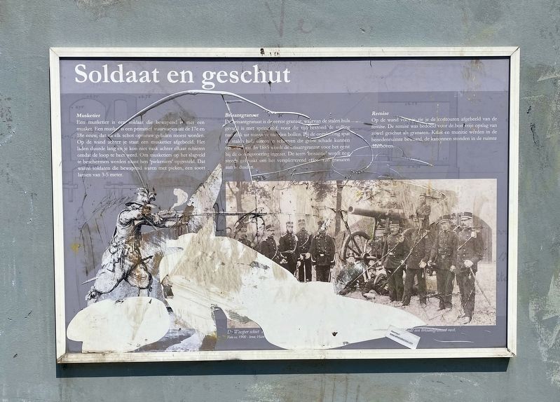 Soldaat en Geschut / Soldiers and Artillery Marker image. Click for full size.