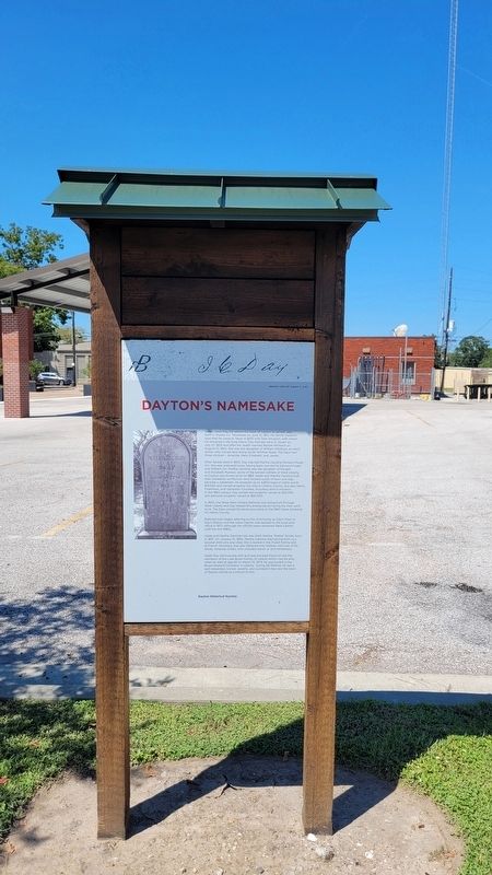 Dayton's Namesake Marker image. Click for full size.