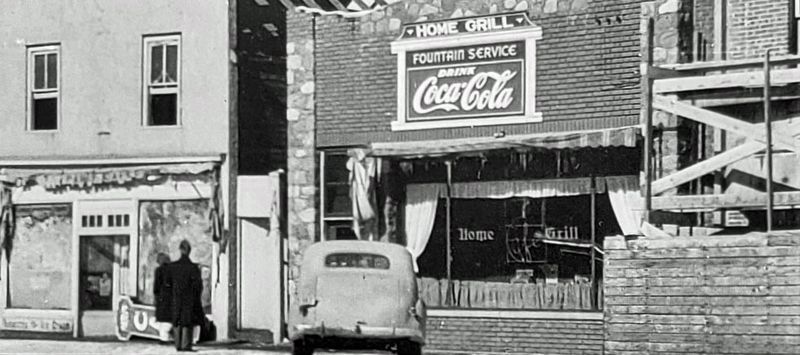 Marker detail: Home Grill, ca. 1947. Click for full size. Marker detail: Home Grill, ca. 1947 image. Click for full size.