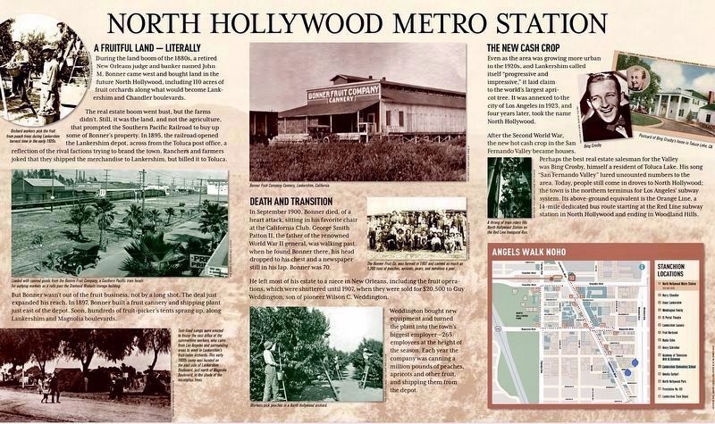 North Hollywood Metro Station Marker. Click for full size. North Hollywood Metro Station Marker image. Click for full size.