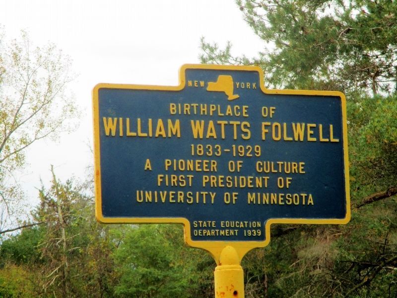 William Watts Folwell Marker image. Click for full size.
