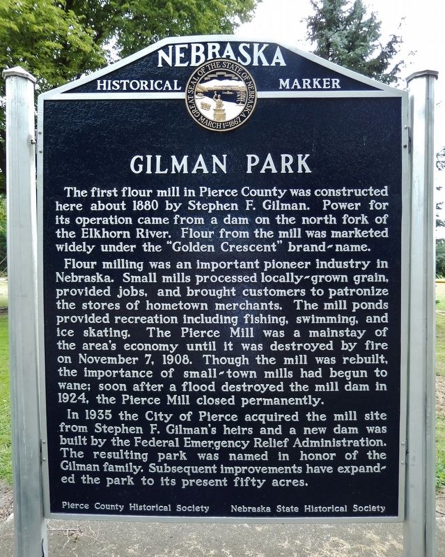 Gilman Park Marker image. Click for full size.