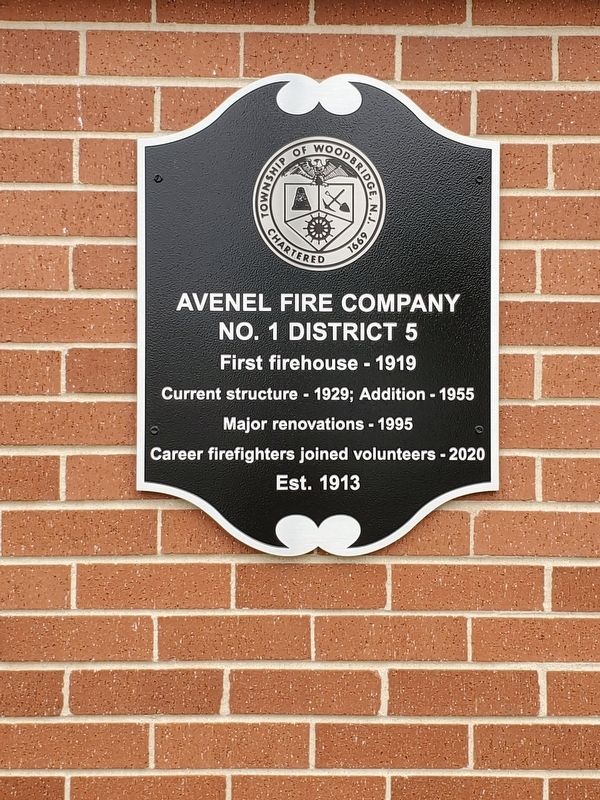 Avenel Fire Company No. 1 District 5 Marker image. Click for full size.