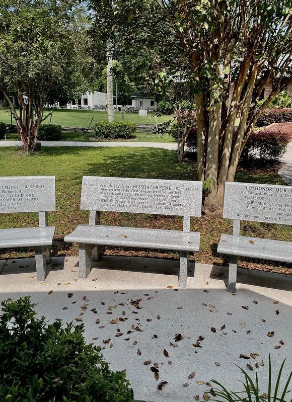 Elisha Greene and Two Other Benches. Click for full size. Elisha Greene and Two Other Benches image. Click for full size.