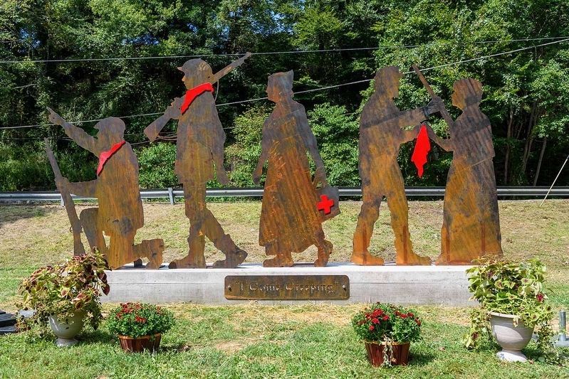 Monument to the March that led to the Battle of Blair Mountain. image. Click for full size.