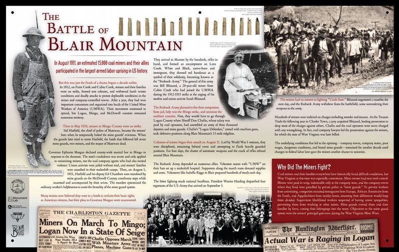 Battle of Blair Mountain Marker image. Click for full size.