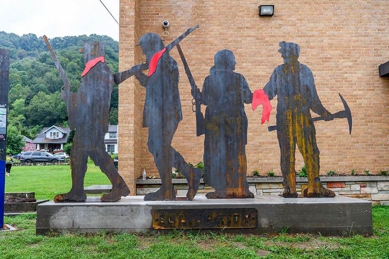 Monument to the March that led to the Battle of Blair Mountain.. Click for full size. Monument to the March that led to the Battle of Blair Mountain. image. Click for full size.