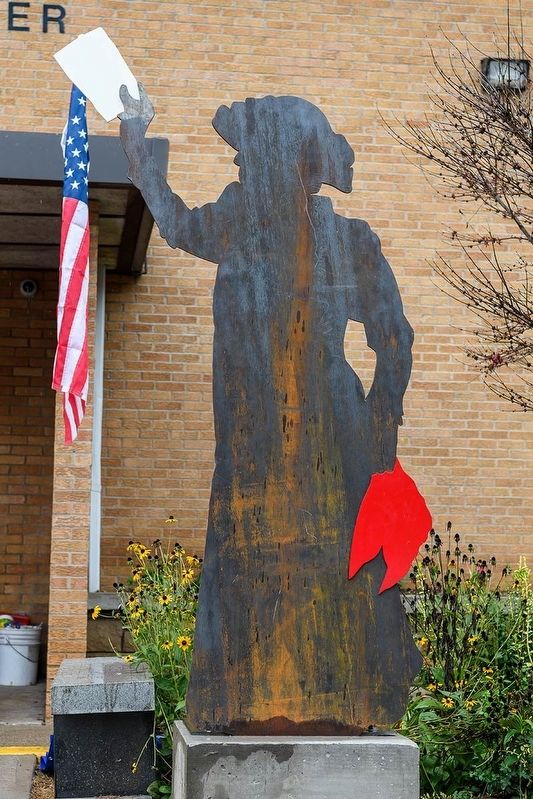 Mother Jones, part of monument to the March that led to the Battle of Blair Mountain.. Click for full size. Mother Jones, part of monument to the March that led to the Battle of Blair Mountain. image. Click for full size.