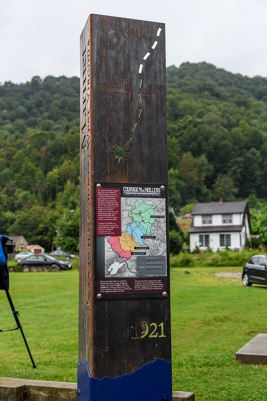 Courage in the Hollers Marker. Click for full size. Courage in the Hollers Marker image. Click for full size.