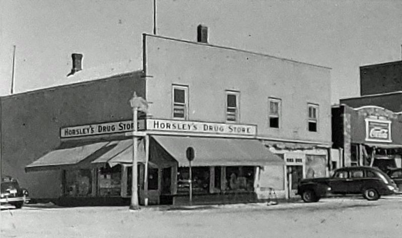 Marker detail: Ross Street, ca. 1947 image. Click for full size.